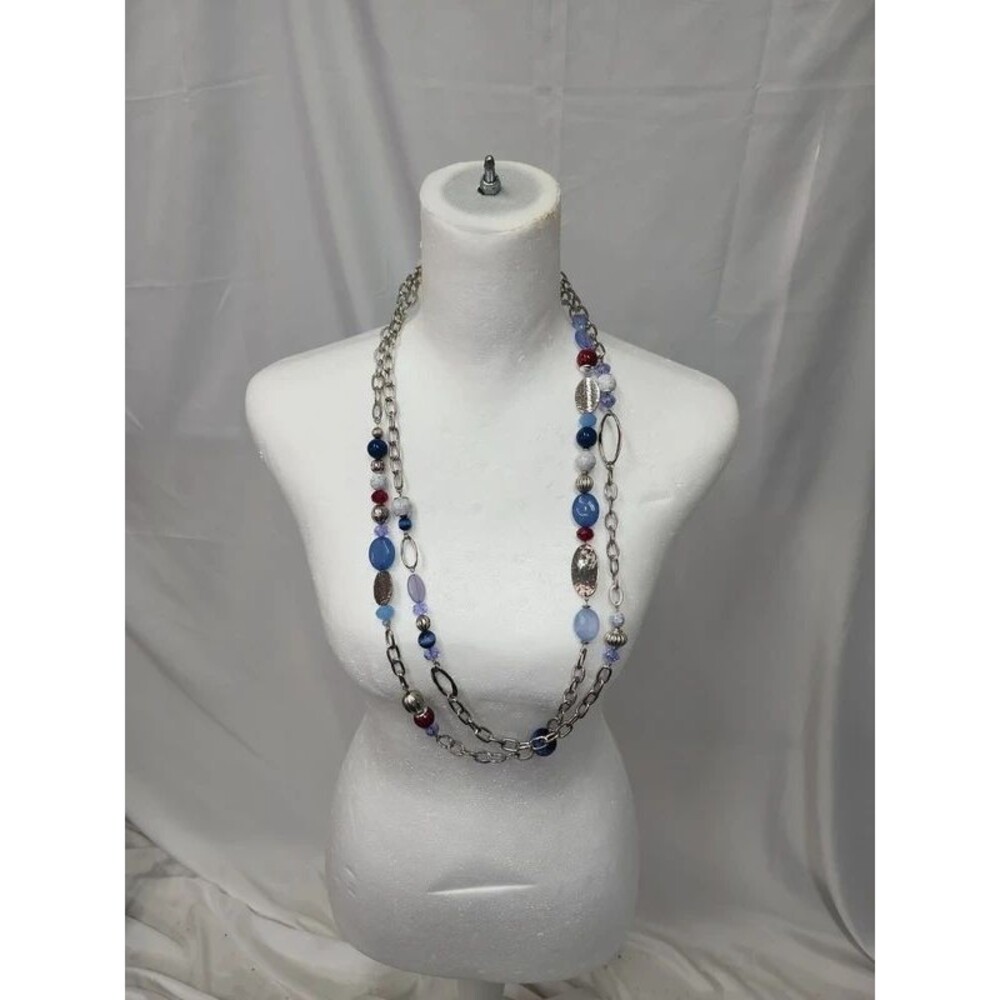 lane bryant business casual long beaded necklace